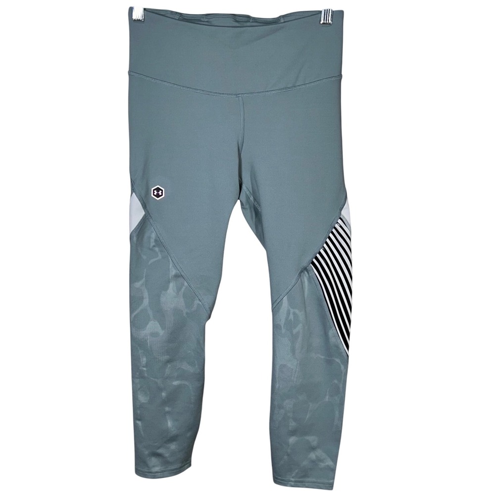Under Armour HeatGear Celliant Leggings Women's Gray Abtract Pattern Small